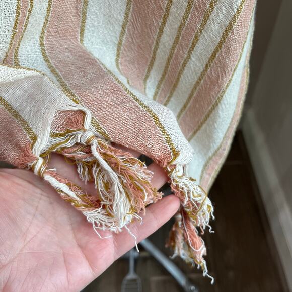 Rays for Days Revolve Coco cabana Striped 100% Cotton Kimono Coverup OS - Picture 4 of 7